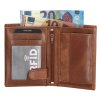 Double-D Da Vinci pánská kožená peněženka - RFID - hnědá