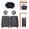 Kono 4 dílná cestovní sada kufru a zavazadel 11/40L - navy