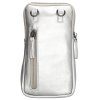 Beagles Ferro crossbody taška na mobil - stříbrná