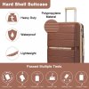 KONO travel set kufrů polypropylén - 36L, 60L, 92L - hnědá/apricot