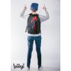 BAAGL Školní voděodolný Batoh eARTh Batman Red 18L - černý
