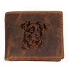 WILD Pánská kožená peněženka bez přezky - hnědá -  Border Kolie
