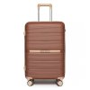 KONO British Traveller skořepinové zavazadlo polypropylen - hnědá/apricot - 60L