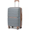 KONO British Traveller kabinové zavazadlo polypropylen - šedá/hnědá - 36L