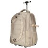 Enrico Benetti batoh na kolečkách s výsuvnou rukojetí Cornell - béžový - 56L