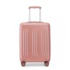 Kono elegantní příruční kufr ABS a PC s pruhy - 38L - nude