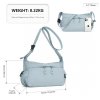 Miss Lulu Ultra-Light voděodolná crossbody taška - modrá