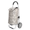 Nákupní taška na kolečkách Beagles Alberic - béžová s květinami 41,76L
