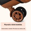 Příruční ABS+PC kufr Kono s TSA zámkem - 33L - šedo hnědá