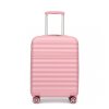 Příruční ABS+PC kufr Kono s TSA zámkem - 33L - růžová