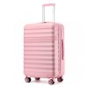 Rozšířitelný ABS+PC kufr Kono s TSA zámkem - 57L - růžová