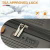 Cestovní kufr s TSA zámkem Kono - šedá - 66L