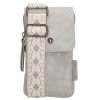 Beagles dámska crossbody taška na mobil Malaga - světle šedá