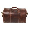 Kožená cestovní taška - hnědá - 22 L