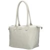 Dámská shopper taška Charm London Buckingham Mono 15,5L - světle šedá