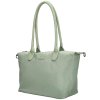Dámská shopper taška Charm London Buckingham Mono 15,5L - světle zelená