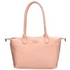 Dámská shopper taška Charm London Buckingham Mono 15,5L - světle růžová