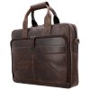 Kožená Business taška - Next Navajo - Hide & Stitches - 8 L - tmavě hnědá - 15,6” v dárkovém balení