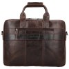 Kožená Business taška - Next Navajo - Hide & Stitches - 8 L - tmavě hnědá - 15,6” v dárkovém balení