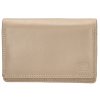 Double-D dámská kožená peněženka 02C337 - taupe
