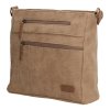 Beagles Brunete dámská crossbody kabelka dvoukomorová - taupe