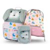 Školní 3 set - aktovka, penál, sáček BAAGL Zippy Bunny - 18 L