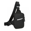 Lehká crossbody sling taška Kono - černá