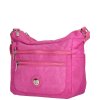 Dámská taška na rameno Crinkle Enrico Benetti - fuchsiová