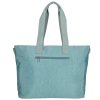 Dámská shopper taška Crinkle Enrico Benetti 15" - tyrkysová