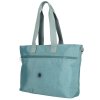 Dámská shopper taška Crinkle Enrico Benetti 15" - tyrkysová