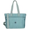 Dámská shopper taška Crinkle Enrico Benetti 15" - tyrkysová