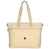 Dámská shopper taška Crinkle Enrico Benetti 15" - béžová
