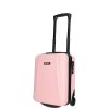 Kabinový kufr podsedadlový ABS 22L Enrico Benetti - růžový - dvě kolečka