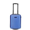 Kabinový kufr podsedadlový ABS 22L Enrico Benetti - modrý - dvě kolečka