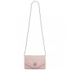 Dámská elegantní kabelka s křišťálem Miss Lulu - růžová