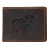 Kožená peněženka - Kráva - hnědá