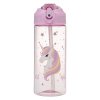 Tritanová láhev na pití s brčkem BAAGL Rainbow Unicorn, 500 ml