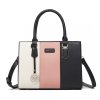 Elegantní trojbarevná kabelka Miss Lulu - růžová