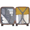 Cestovní kabinový kufr ABS+PC s pruhovaným vzorem Kono - 36 L - šedý