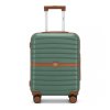 Cestovní kabinový kufr ABS+PC s pruhovaným vzorem Kono - 36 L - zelený