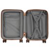 Kabinový ABS kufr KONO s TSA zámkem - 33L - šedo-hnědý