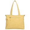 Beagles dámská taška shoperka Malaga s dekorativním popruhem - světle žluá - 7,6L