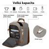 Univerzální kabinový batoh KONO BPK2531 - šedo hnědý - 20L - 25x20x40 cm