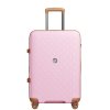 Cestovní kufr z polypropylenu Kono 114 L - růžovo-hnědý