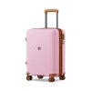 Cestovní kabinový kufr z polypropylenu Kono 41 L - růžovo-hnědý