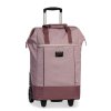 PUNTA nákupní taška na kolečkách s výsuvnou rukojetí - 40L - růžová