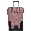 PUNTA nákupní taška na kolečkách s výsuvnou rukojetí - 40L - růžová květinová