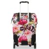 PUNTA nákupní taška na kolečkách s výsuvnou rukojetí - 40L - květinová