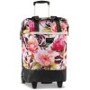 PUNTA nákupní taška na kolečkách s výsuvnou rukojetí - 40L - květinová