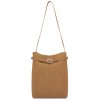 Minimalistická vertikální kabelka Miss Lulu - hnědá